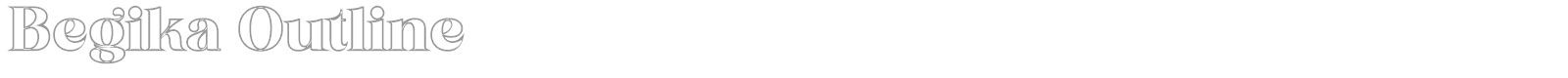 Begika font preview